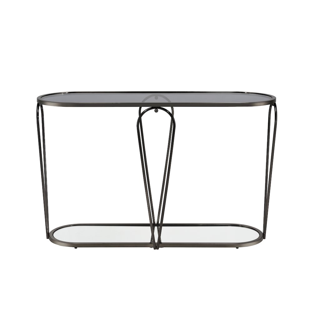 Miffa Contemporary Metal 1-Shelf Console Table