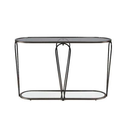 Miffa Contemporary Metal 1-Shelf Console Table