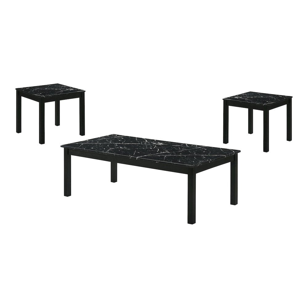 Isime Wood 3-Piece Coffee Table Set
