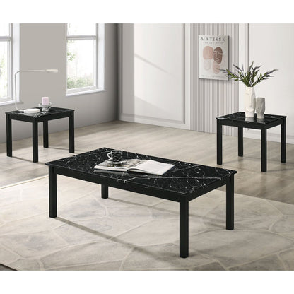 Isime Wood 3-Piece Coffee Table Set