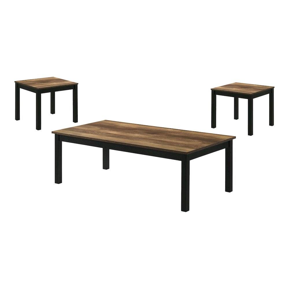 Isime Wood 3-Piece Coffee Table Set
