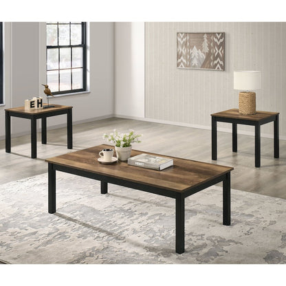 Isime Wood 3-Piece Coffee Table Set