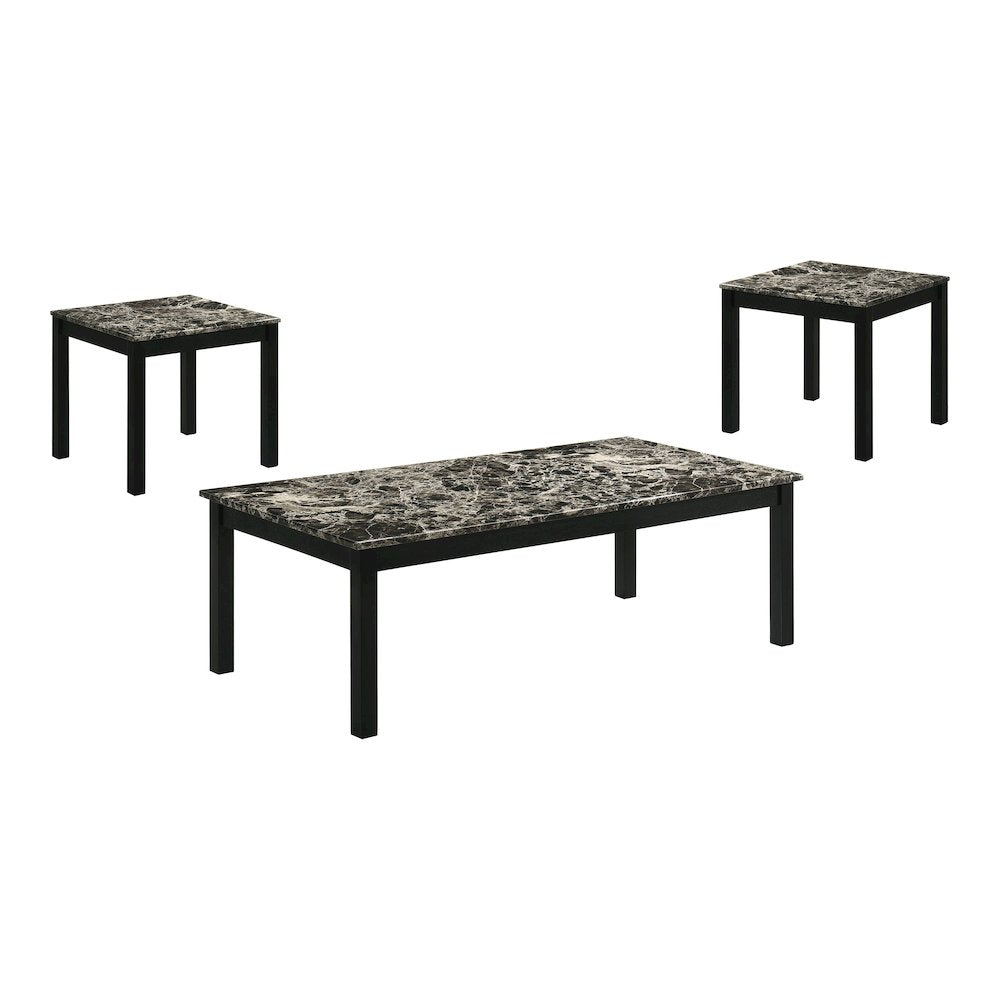 Isime Wood 3-Piece Coffee Table Set