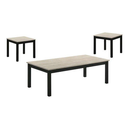 Isime Wood 3-Piece Coffee Table Set