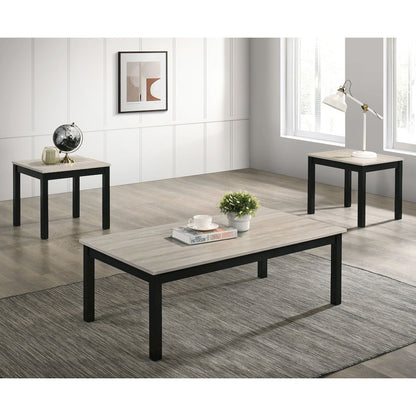 Isime Wood 3-Piece Coffee Table Set
