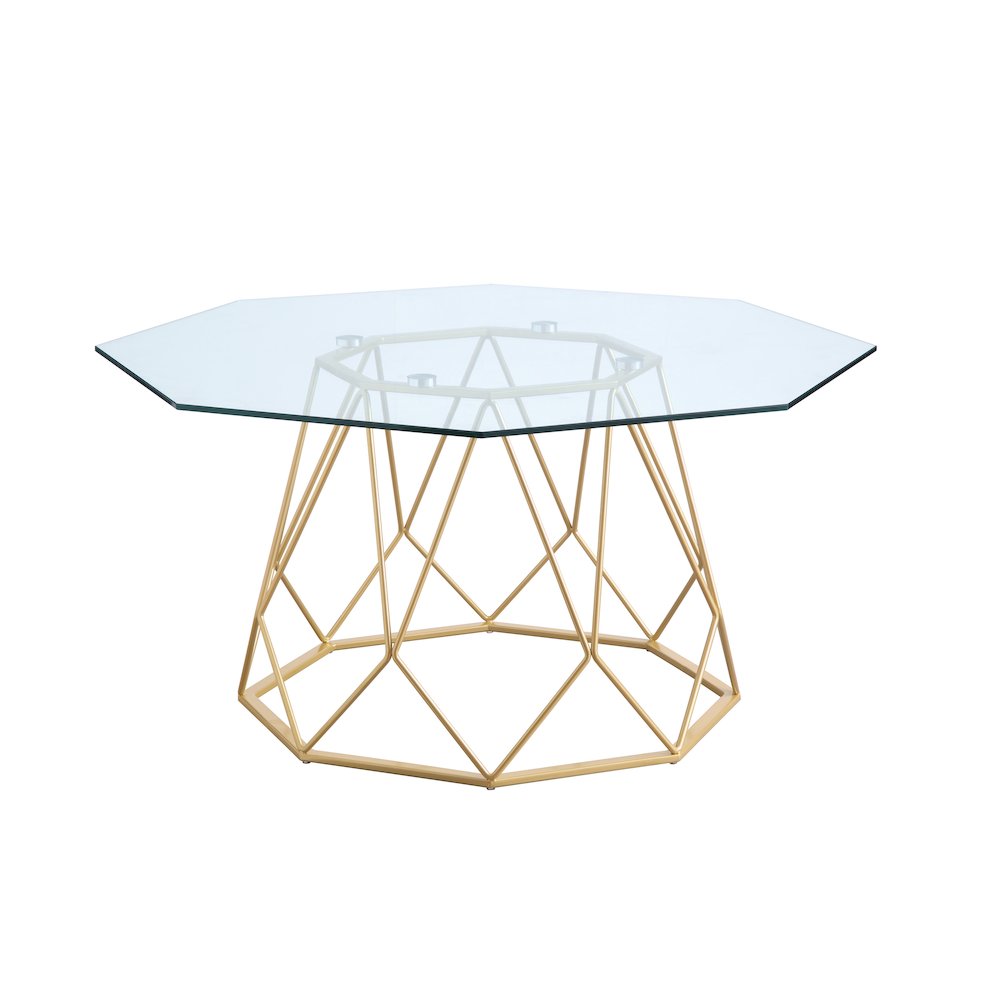 Growder Contemporary Glass Top Coffee Table