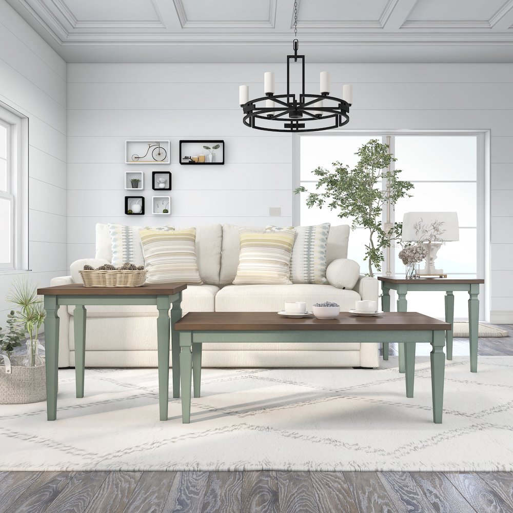Condway Wood 3-Piece Coffee Table Set