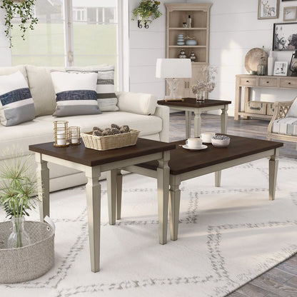 Condway Wood 3-Piece Coffee Table Set