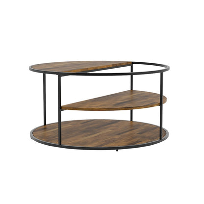 Marquesa Contemporary Wood Round Coffee Table