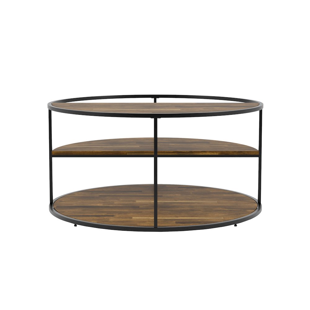 Marquesa Contemporary Wood Round Coffee Table