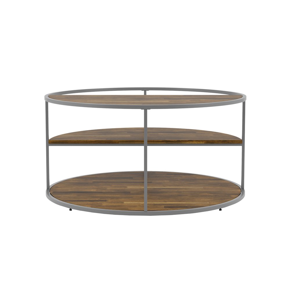 Marquesa Contemporary Wood Round Coffee Table