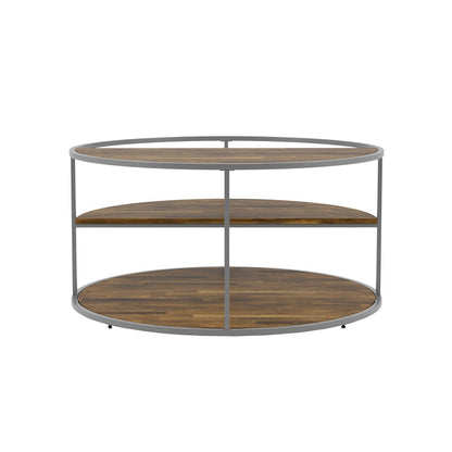 Marquesa Contemporary Wood Round Coffee Table