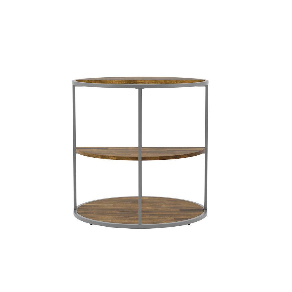 Marquesa Contemporary Wood Round End Table