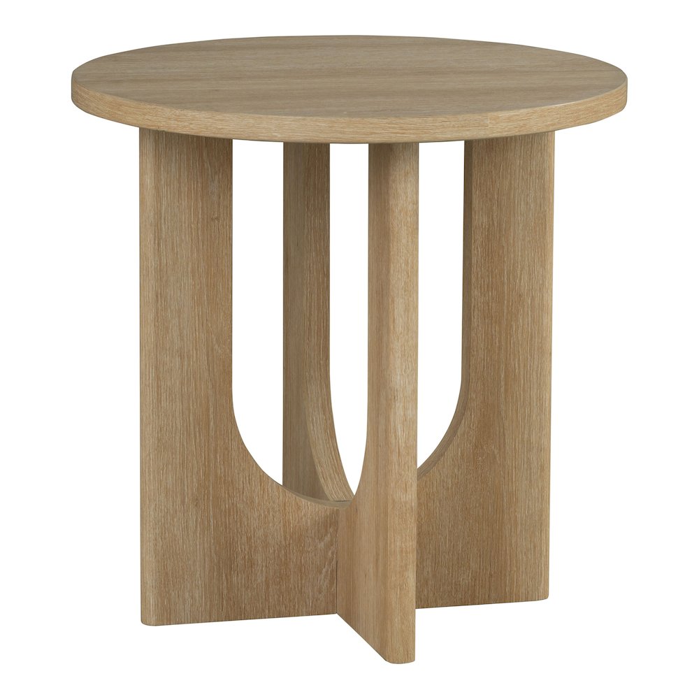 Carmel Modern Solid Wood 3-Piece Round Coffee Table Set
