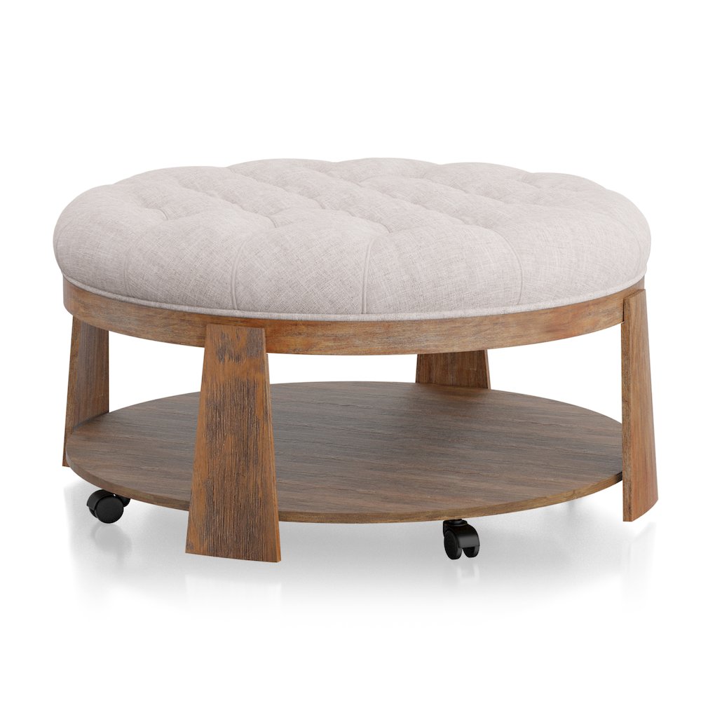 Scandi Wood Round Coffee Table