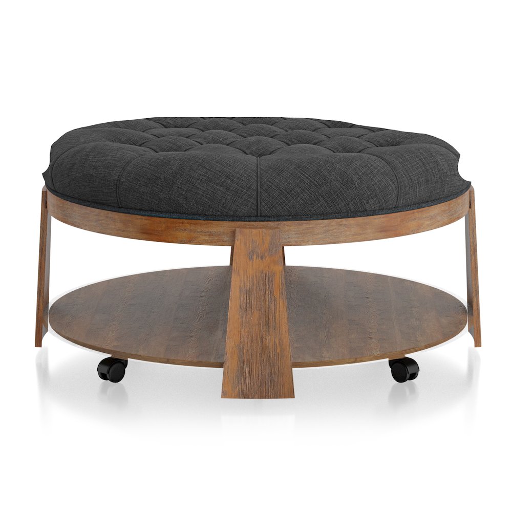 Scandi Wood Round Coffee Table