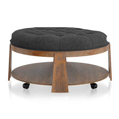 Scandi Wood Round Coffee Table