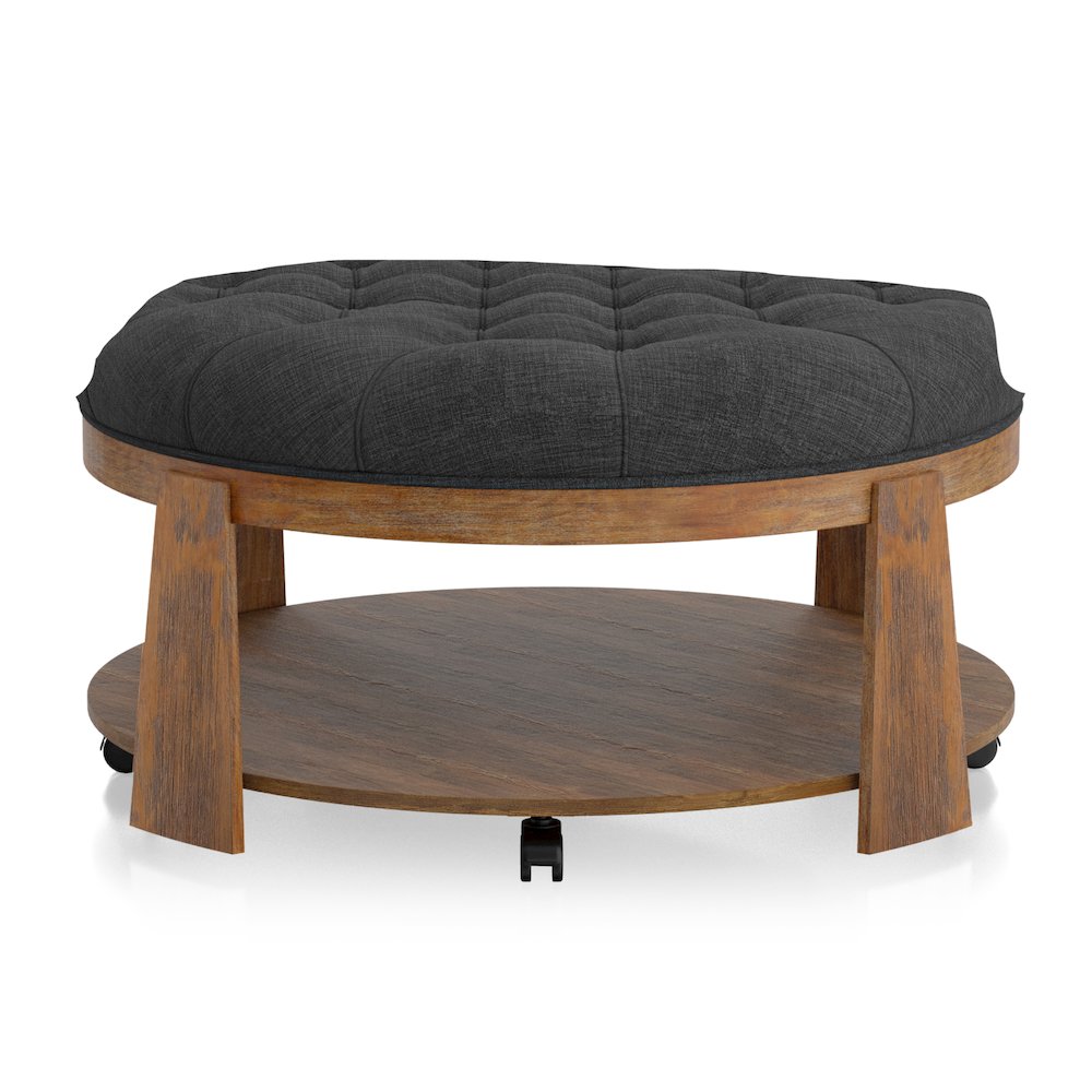 Scandi Wood Round Coffee Table
