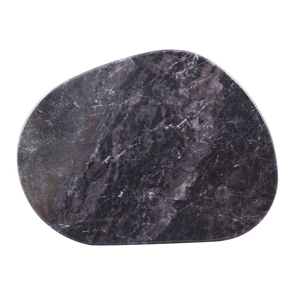 Gavora Modern 32" Grey/White Sintered Stone Top End Table