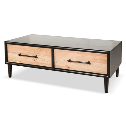 Coda Two-Tone Design Solid Wood 2-Drawer Coffee Table