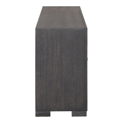 Ulan Modern Solid Wood 2-Drawer TV Stand with Shelves