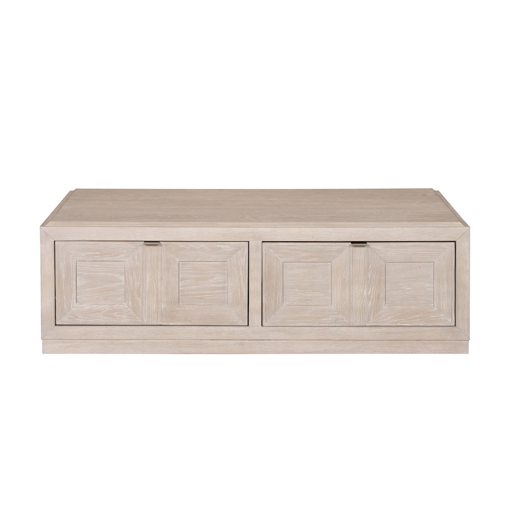 Ulan Modern Solid Wood Coffee Table with Casters