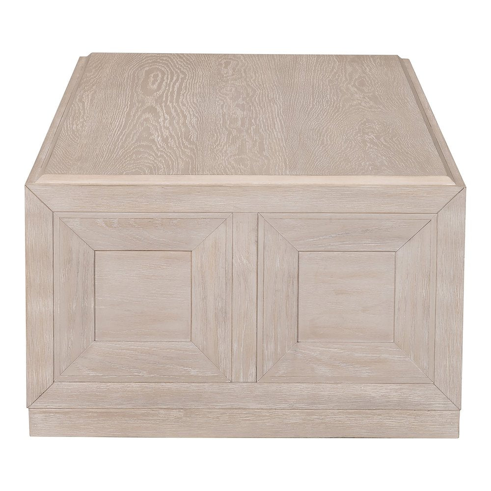 Ulan Modern Solid Wood Coffee Table with Casters