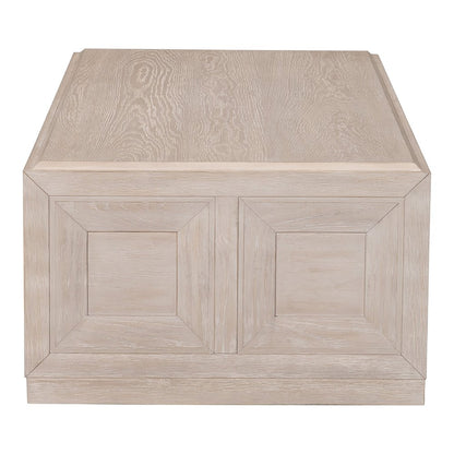 Ulan Modern Solid Wood Coffee Table with Casters