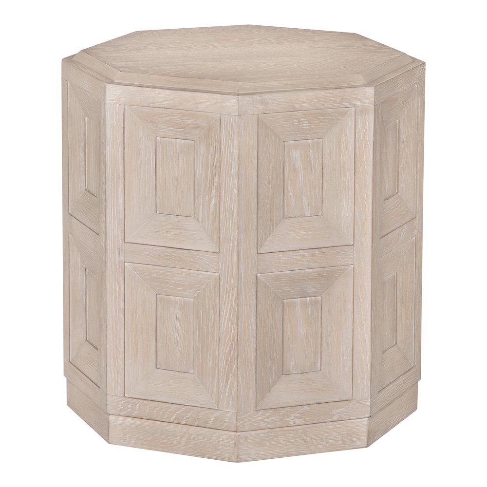Ulan Modern Solid Wood Octagon End Table
