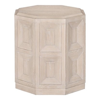 Ulan Modern Solid Wood Octagon End Table