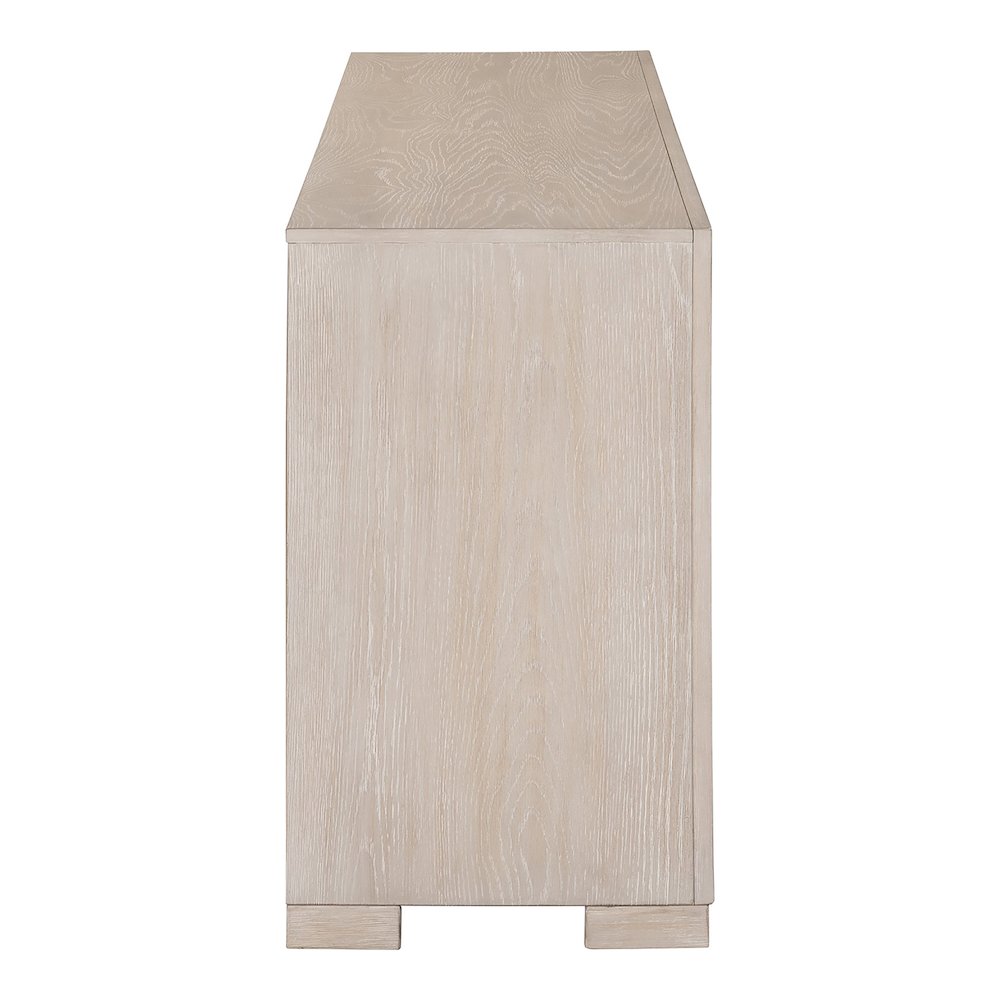 Ulan Modern Solid Wood 2-Drawer TV Stand with Shelves