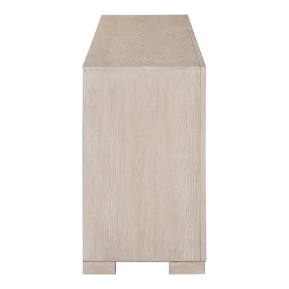 Ulan Modern Solid Wood 2-Drawer TV Stand with Shelves