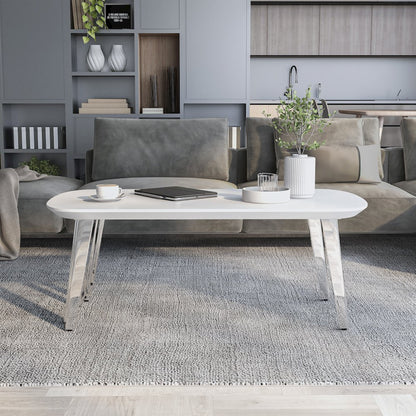 Jax Wood Nesting Coffee Table in White and Black