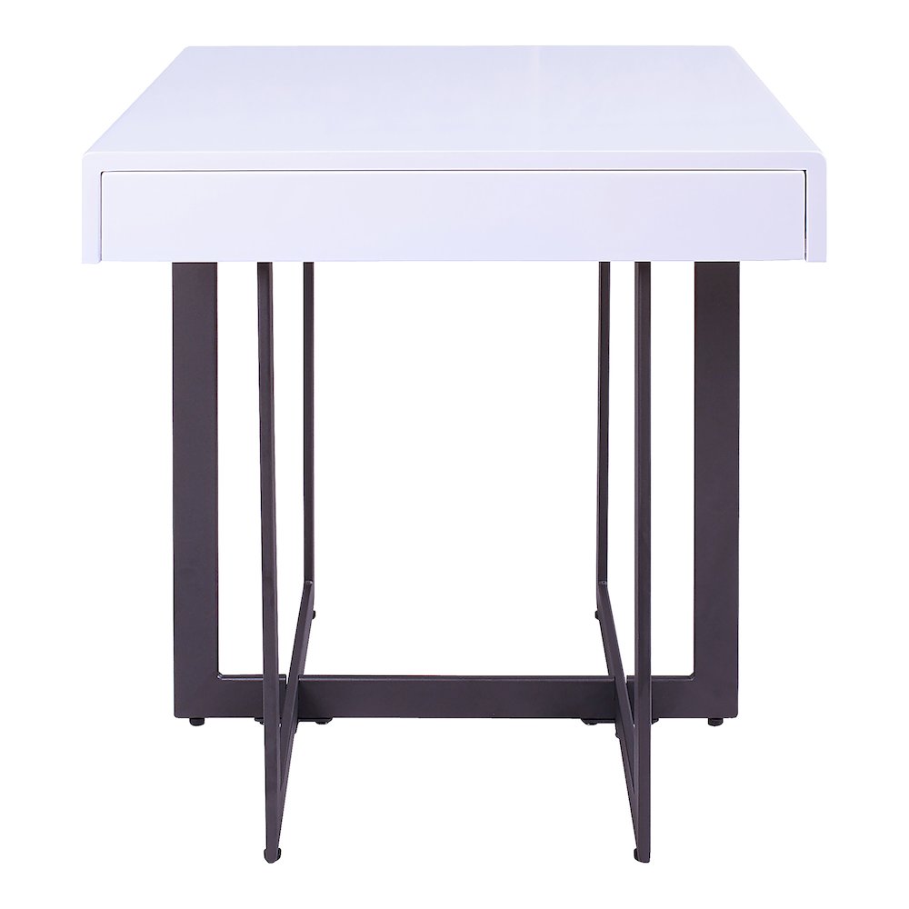 Vasket Contemporary Metal 1-Drawer End Table