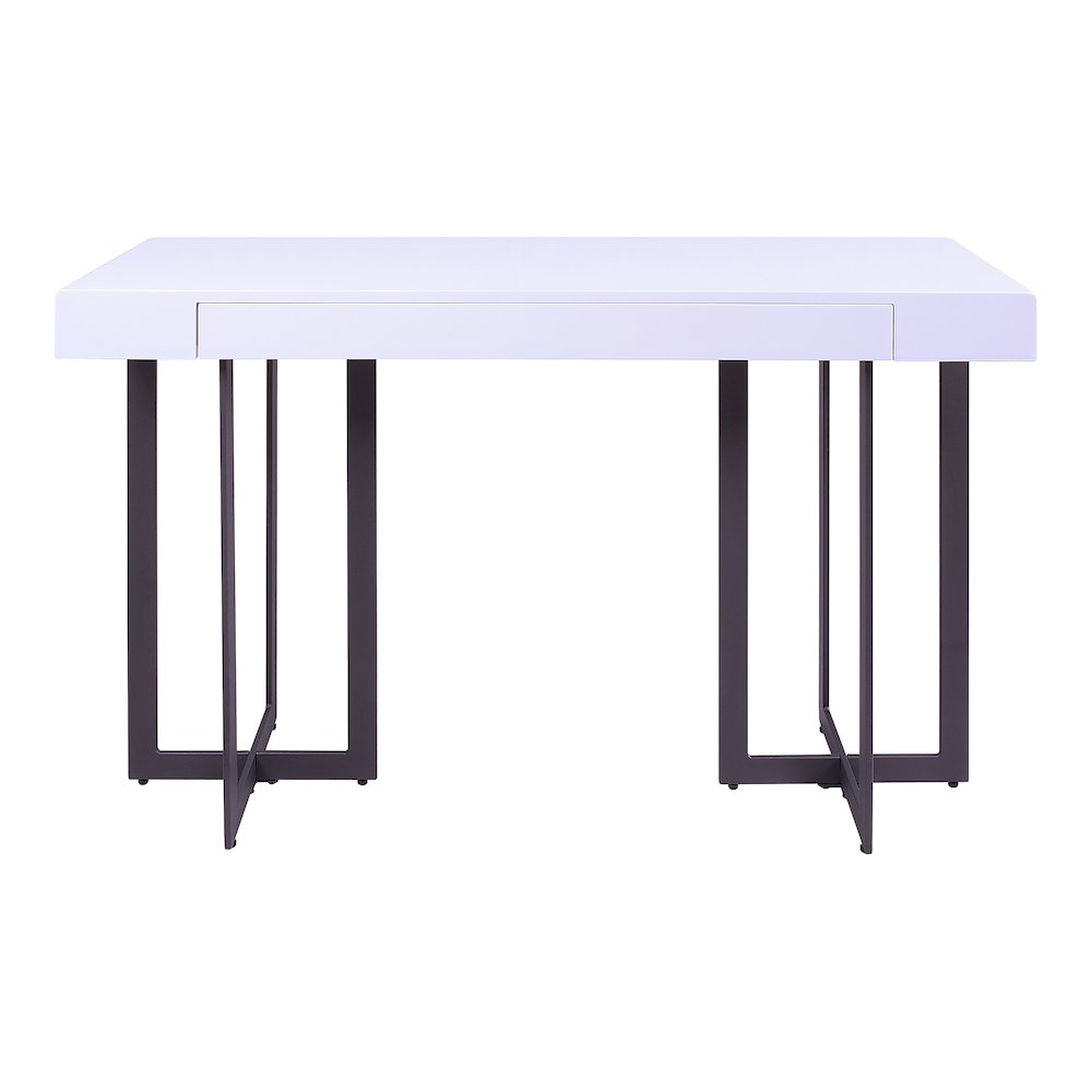 Vasket Contemporary Metal 1-Drawer Sofa Table