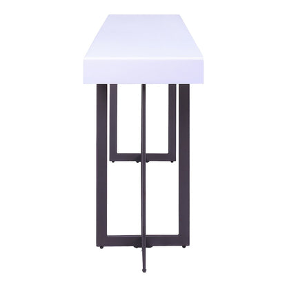 Vasket Contemporary Metal 1-Drawer Sofa Table