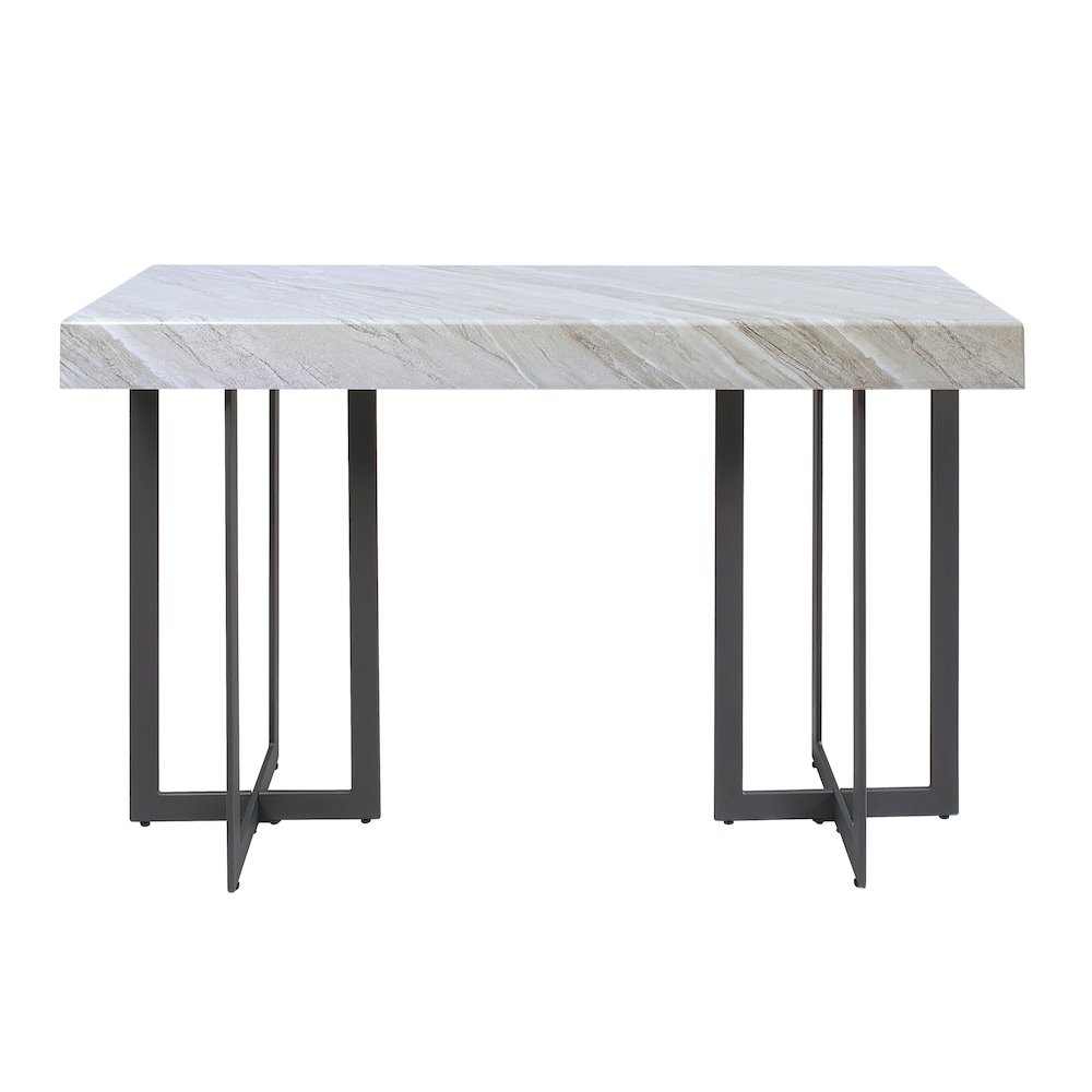 Vasket Contemporary Metal 1-Drawer Sofa Table