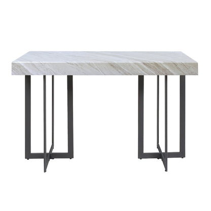 Vasket Contemporary Metal 1-Drawer Sofa Table