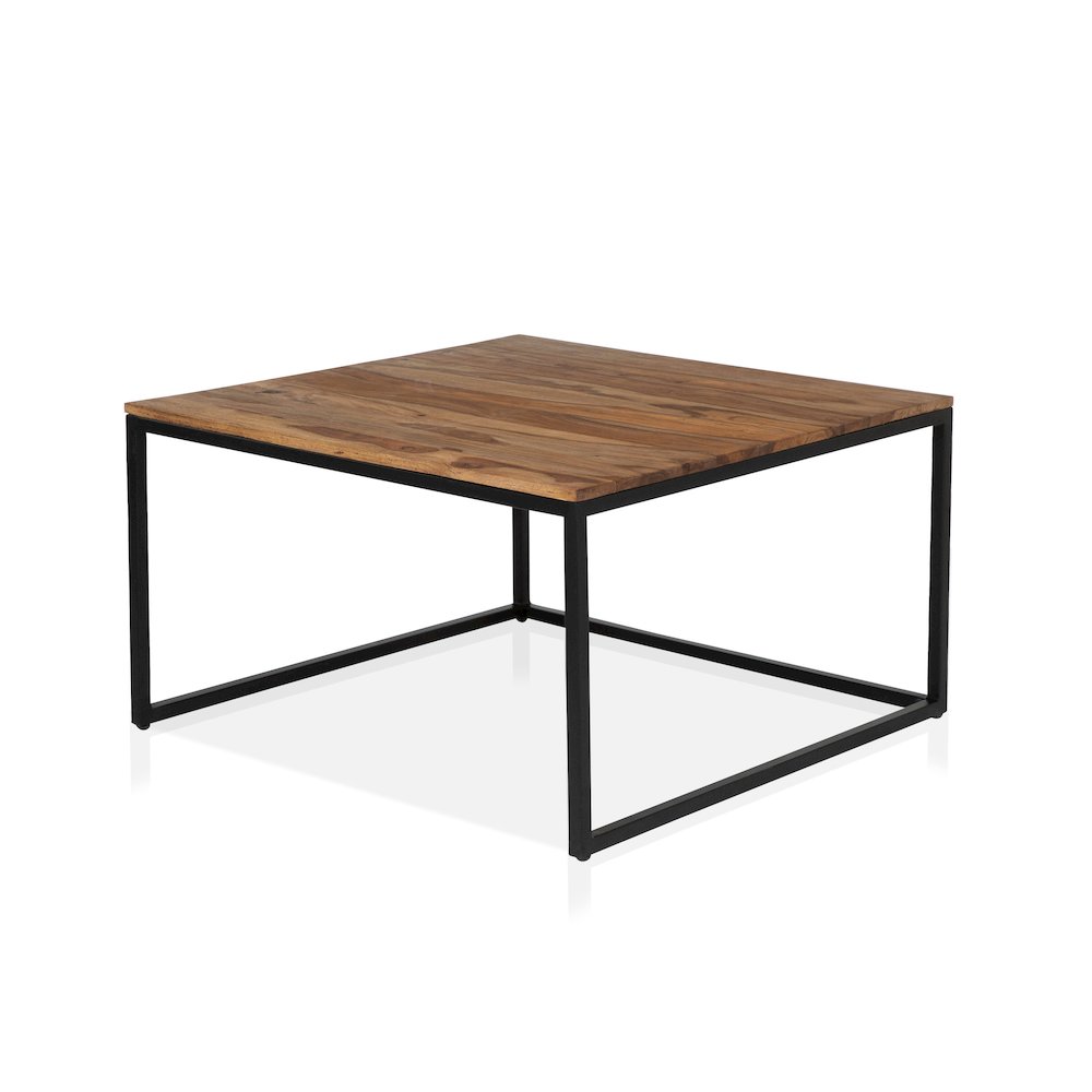 Druze Wood 2-Piece Nesting Table Set in Natural Oak