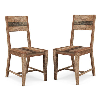 Pluto Solid Wood Dining Chair in Natural Tone (Set of 2)