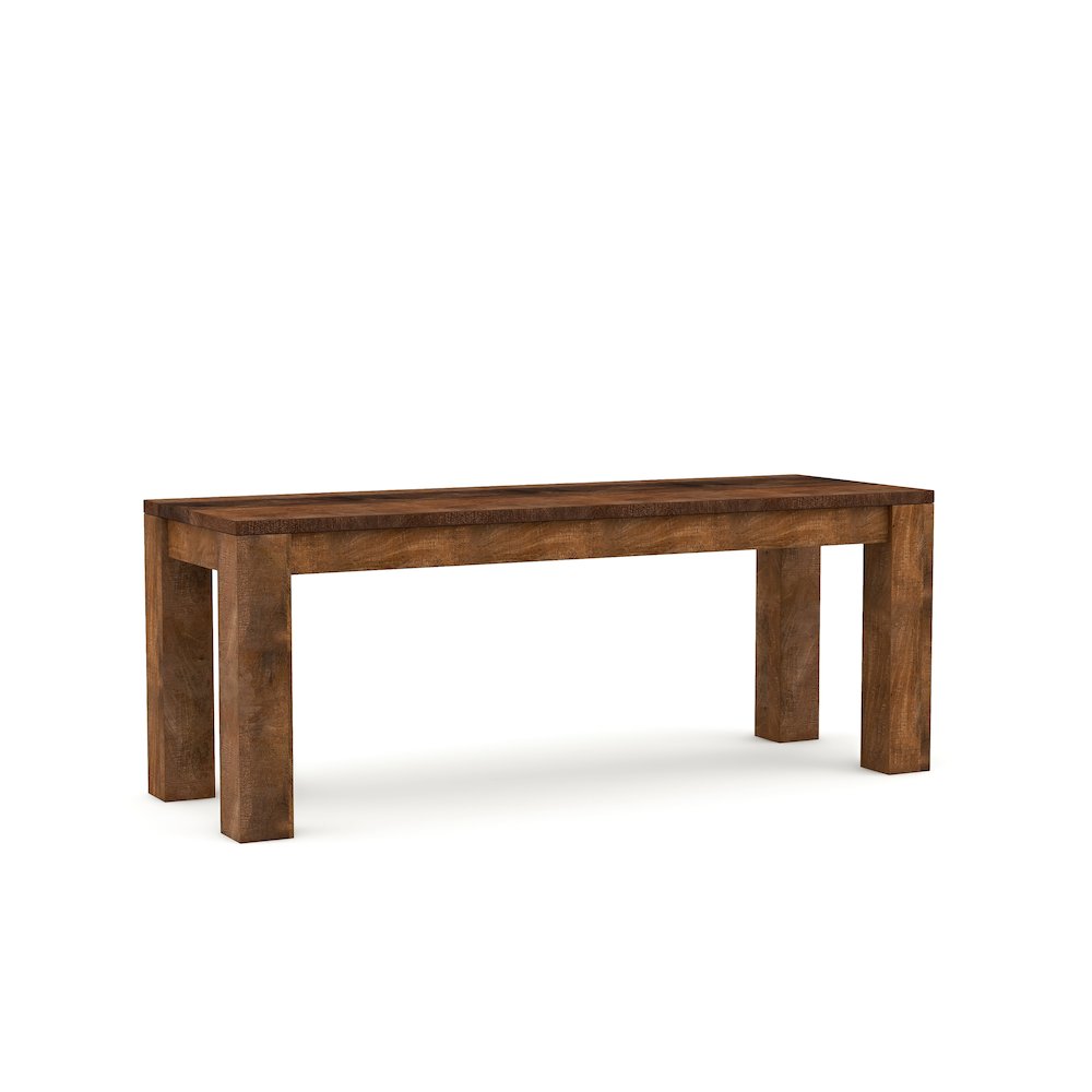 Molla Rustic Solid Wood Short Bench in Natural Tone