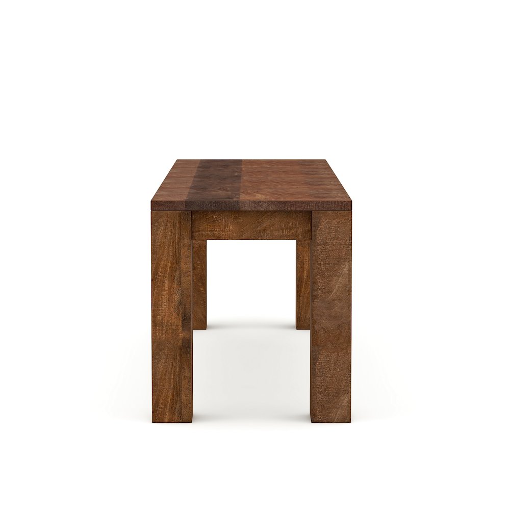 Molla Rustic Solid Wood Short Bench in Natural Tone