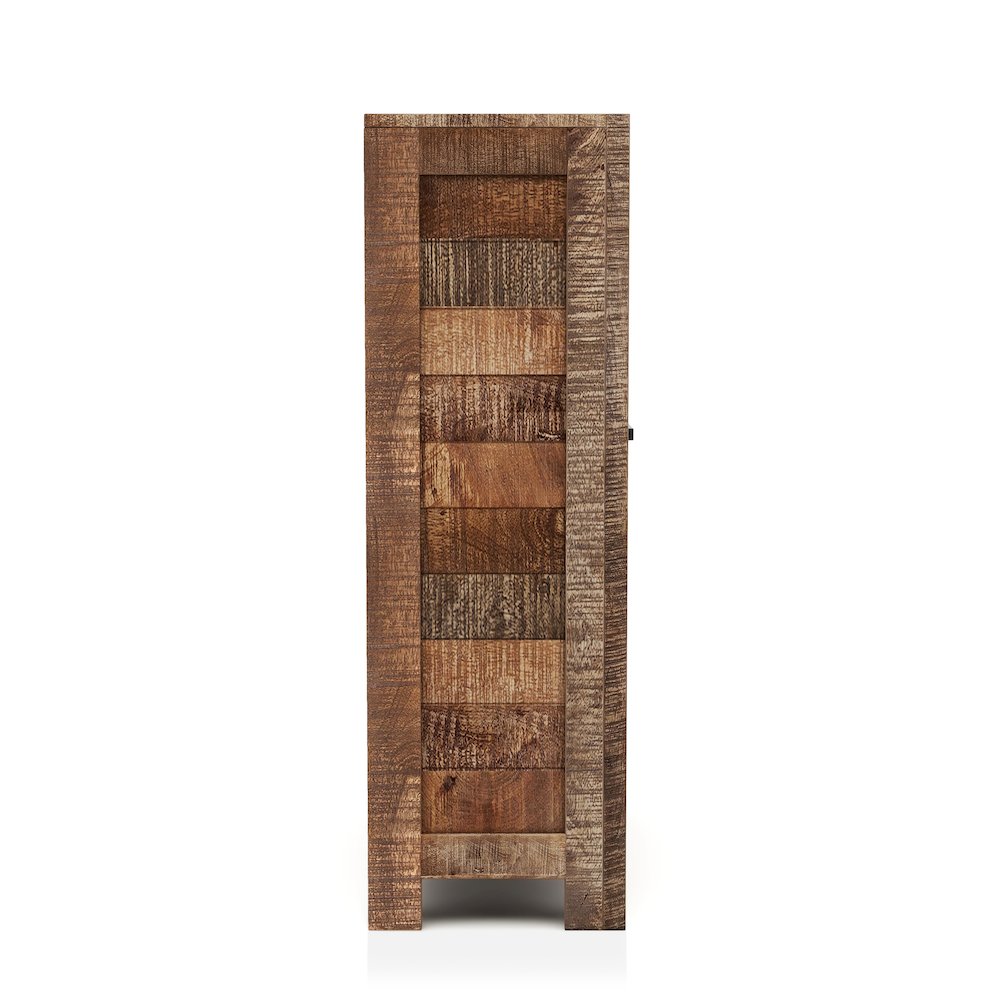 Zima Yellow Solid Wood 20-Bottle Wine Bar