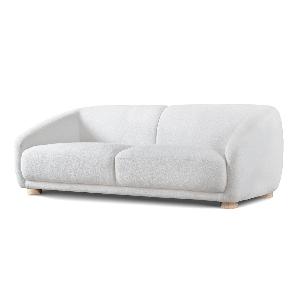 Amara Modern Boucle Sectional Sofa with Sloped Arms and High Density Foam