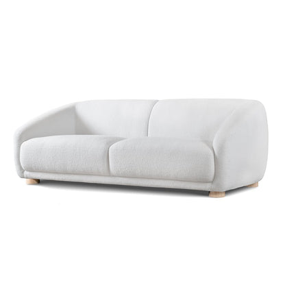 Amara Modern Boucle Sectional Sofa with Sloped Arms and High Density Foam