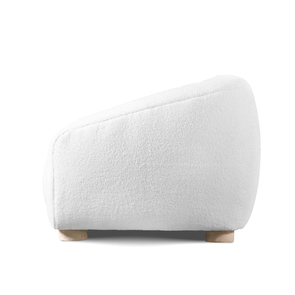 Amara Modern Boucle Sectional Sofa with Sloped Arms and High Density Foam