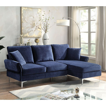 Jarnn Contemporary Chenille L-Shaped Sectional