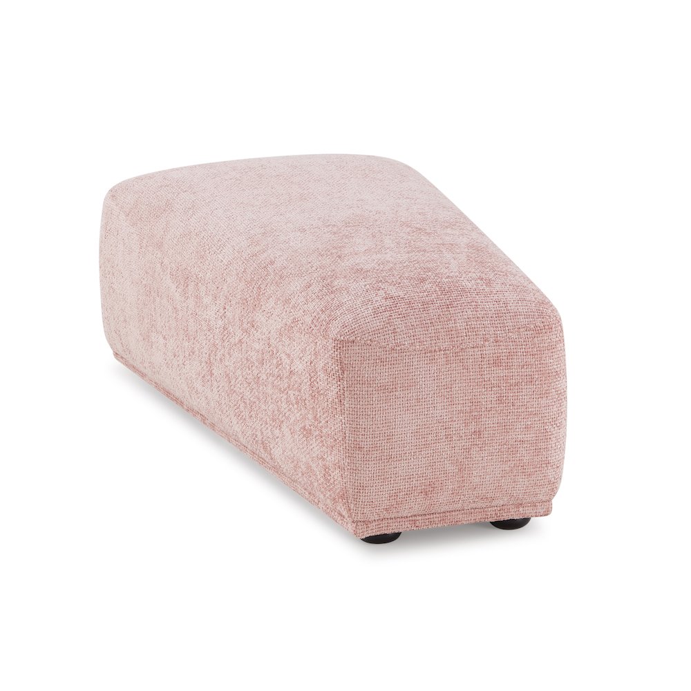 Tatiana Modern Chenille Modular Wedge Ottoman