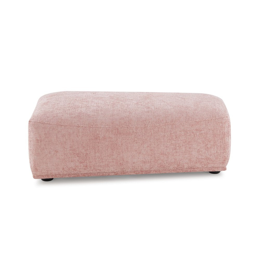 Tatiana Modern Chenille Modular Wedge Ottoman