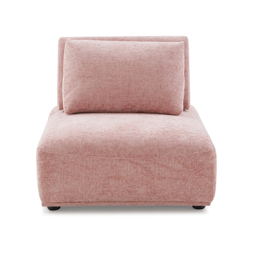 Tatiana Chenille 2-Seater Modular Sectional Sofa with Adjustable Backrest